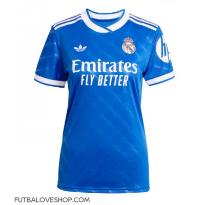 Dres Real Madrid Ferland Mendy #23 Tretina pre Ženy 2025-26 Krátky Rukáv Dres Real Madrid Ferland Mendy #23 Tretina pre Ženy 2025-26 Krátky Rukáv